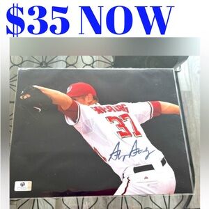 Stephen Strasburg Washington Nationals Signed Autograph 8x10 Baseball Photo COA